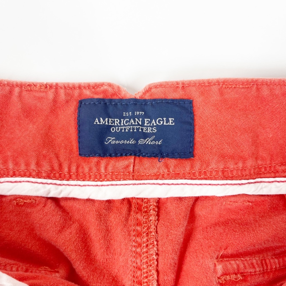 American Eagle Womens Orange Chino Shorts Size 8 - Picture 8 of 12